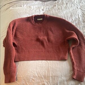 La Hearts Terracotta Crew Neck Sweater